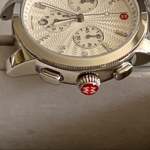 Michele Uptown Diamond Chronograph Watch .12 CT main image 10